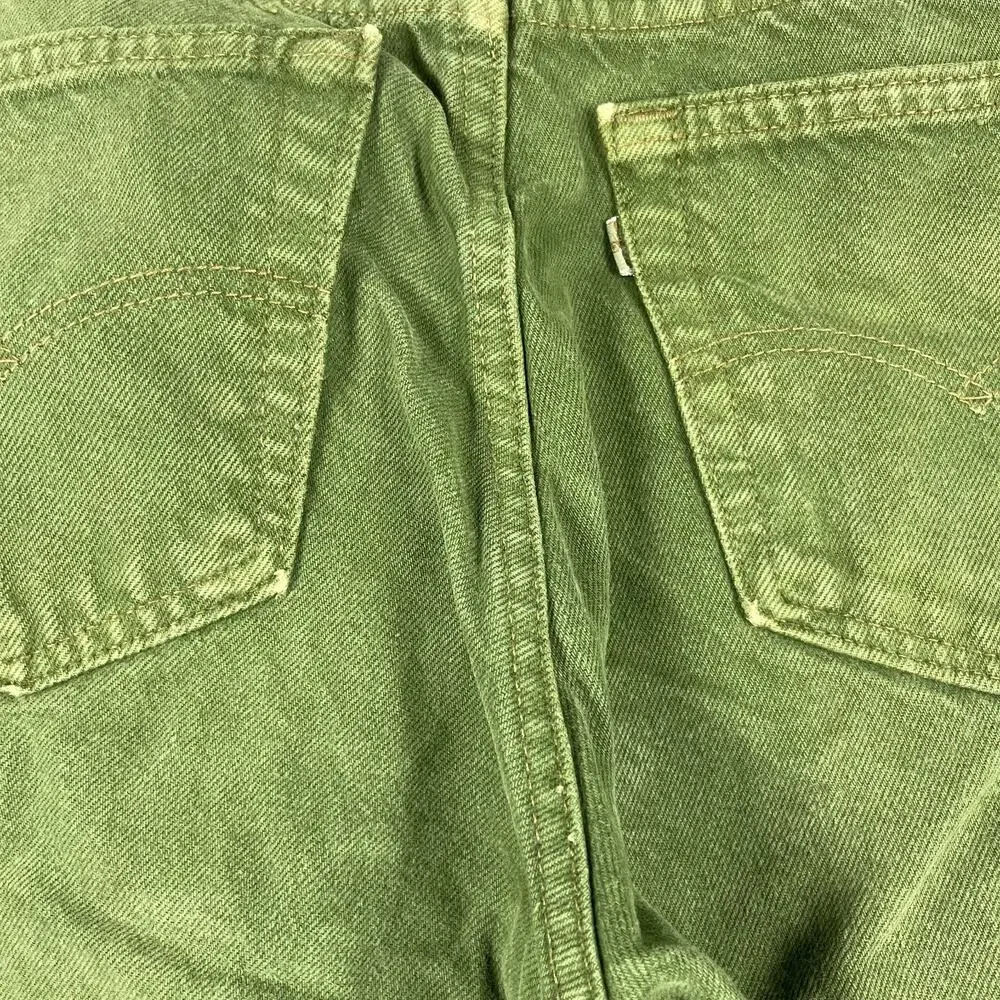 Vintage Levis 550 Jeans Mens 31x31 Green Tapered Faded‎ Cotton USA Made 90s
